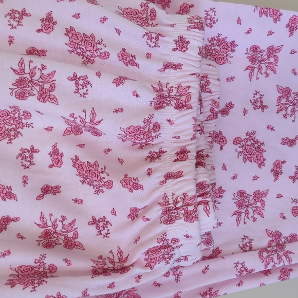 Lati Fashions Floral Piping Two Piece Pajama Set XXL Pink - Picture 3 of 16